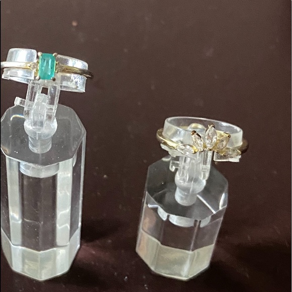 PARAIBA TOURMALINE & CZ SET - Picture 5 of 17